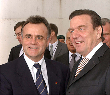 Hans Niessl mit Gerd Schröder